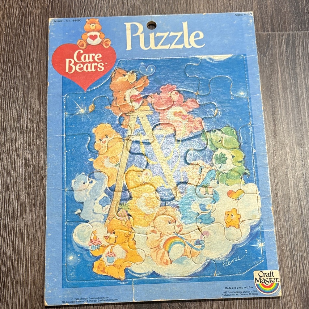 1983 Care Bears Puzzle